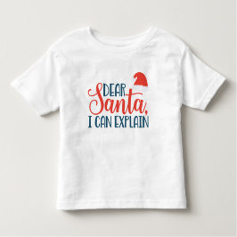 Camiseta De Bebé Querido Papá Noel, puedo explicarle a un niño que 