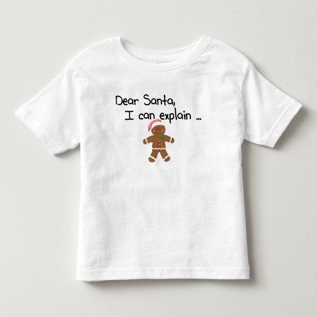 Camiseta De Bebé Querido Santa Puedo Explicar (Anverso)