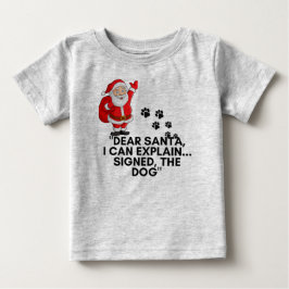 Camiseta De Bebé Querido Santa Puedo Explicar Taza Divertida de Nav