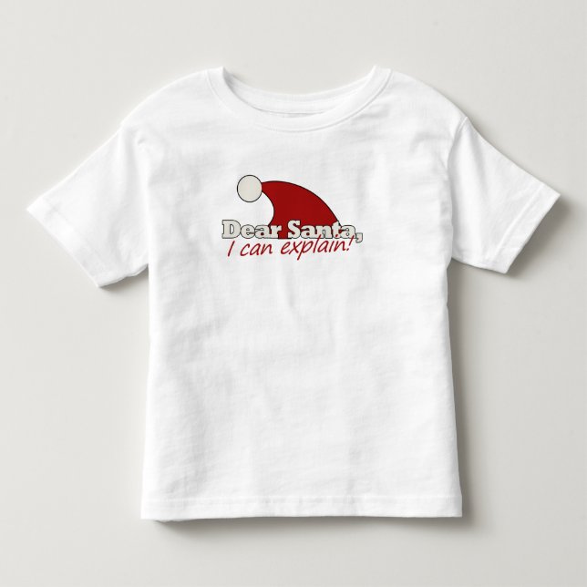 Camiseta De Bebé Querido Santa, puedo explicarlo (Anverso)