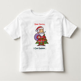 Camiseta De Bebé Querido Santa, puedo explicarlo - Navidades divert