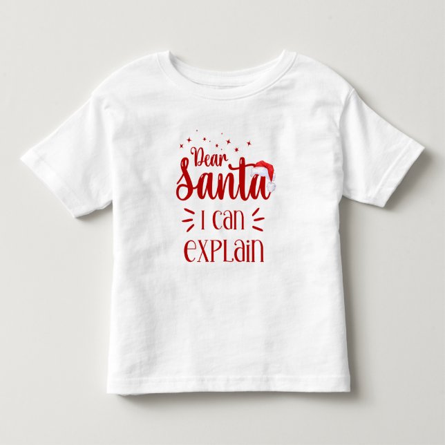 Camiseta De Bebé Queridos Navidades divertidos de Santa Claus (Anverso)