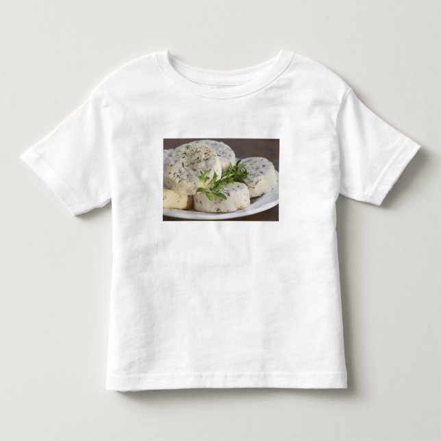 Camiseta De Bebé Queso de cabra francés - chèvre - con hierbas en u (Anverso)