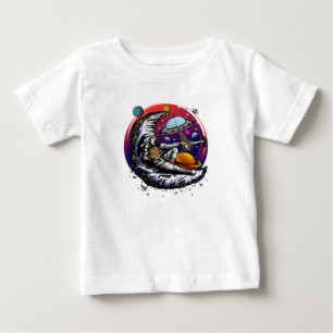 Camiseta De Bebé Queso de la luna espacial