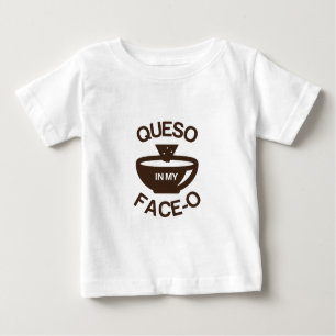 Camiseta De Bebé Queso en mi Cara-o