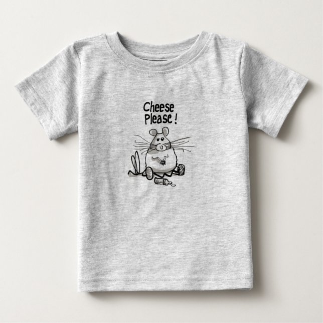 Camiseta De Bebé ¡Queso Por Favor! (Anverso)