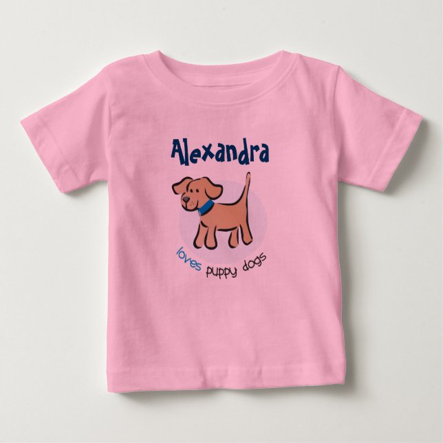 Camiseta De Bebé ¿Quién ama perritos? (Anverso)