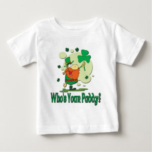 Camiseta De Bebé Quién es su Leprechaun divertido del arroz