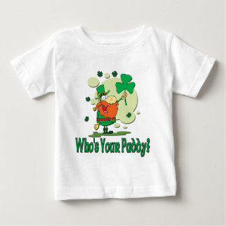 Camiseta De Bebé Quién es su Leprechaun divertido del arroz