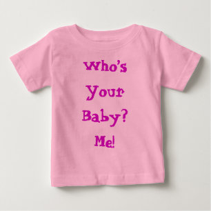 Camiseta De Bebé ¿Quién es tu bebé Cita linda
