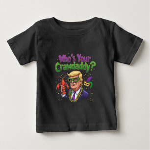 Camiseta De Bebé ¿Quién es tu guardaespaldas? Funny Trump Mardi Gra
