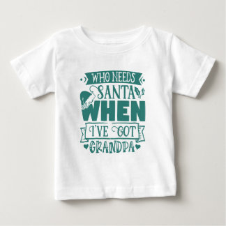 Camiseta De Bebé Quién necesita a Santa cuando tengo a abuelo - Abu