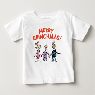Camiseta De Bebé Quienes se dan la mano Feliz Grinchmas