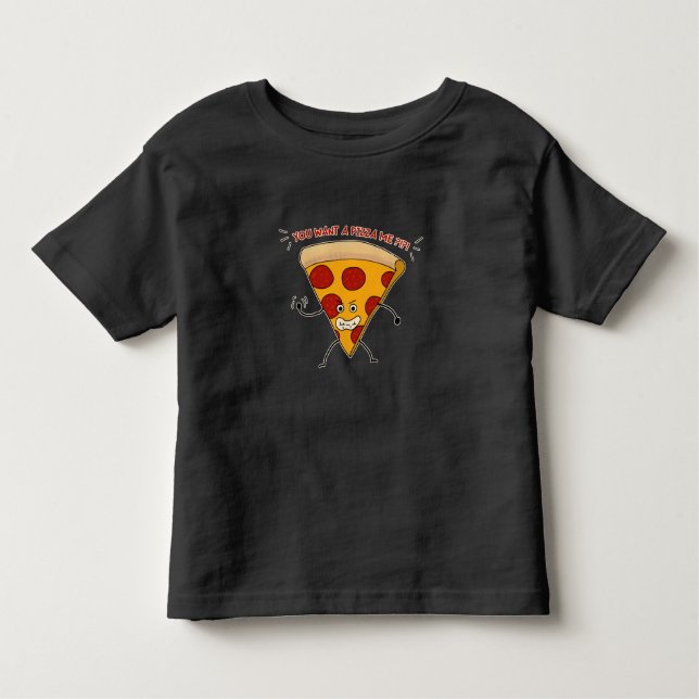 Camiseta De Bebé ¡¿¡¿Quieres una pizza yo?!?! (Anverso)