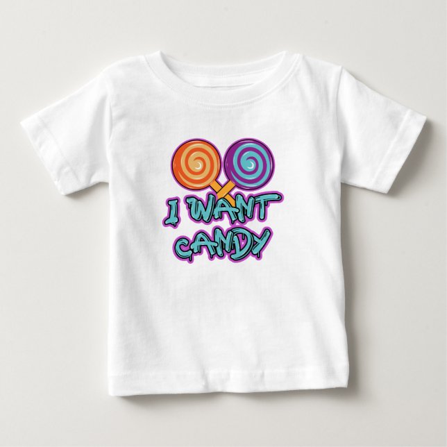 Camiseta De Bebé Quiero a Candy (Anverso)