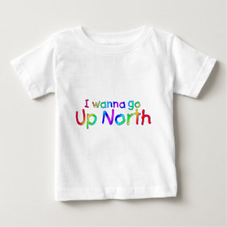 Camiseta De Bebé Quiero ir al norte - estilo arcoiris