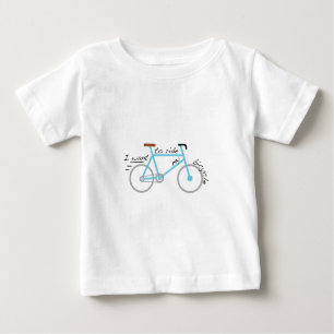Camiseta De Bebé Quiero montar mi bicicleta