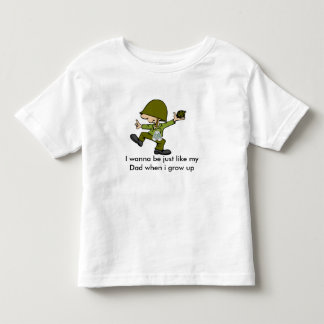 Camiseta De Bebé Quiero ser apenas como mi papá cuando i g…