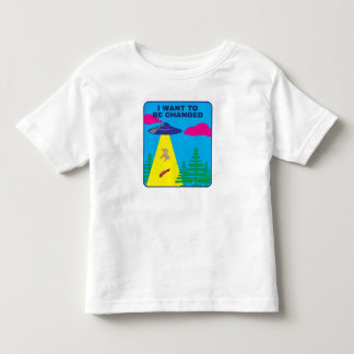 Camiseta De Bebé Quiero ser cambiado OVNI