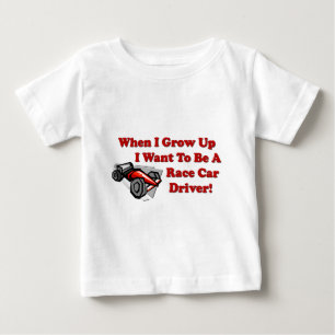 Camiseta De Bebé Quiero ser un conductor de coche de carrera