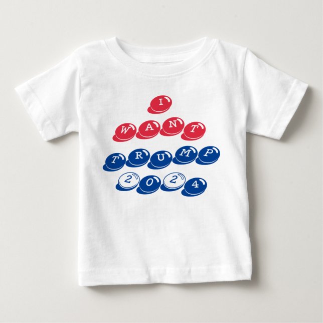 Camiseta De Bebé Quiero una carta de caramelo estadounidense de Tru (Anverso)