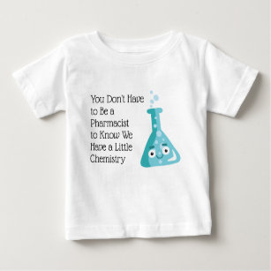 Camiseta De Bebé Químico Farmacéutico Cute Blue Beaker