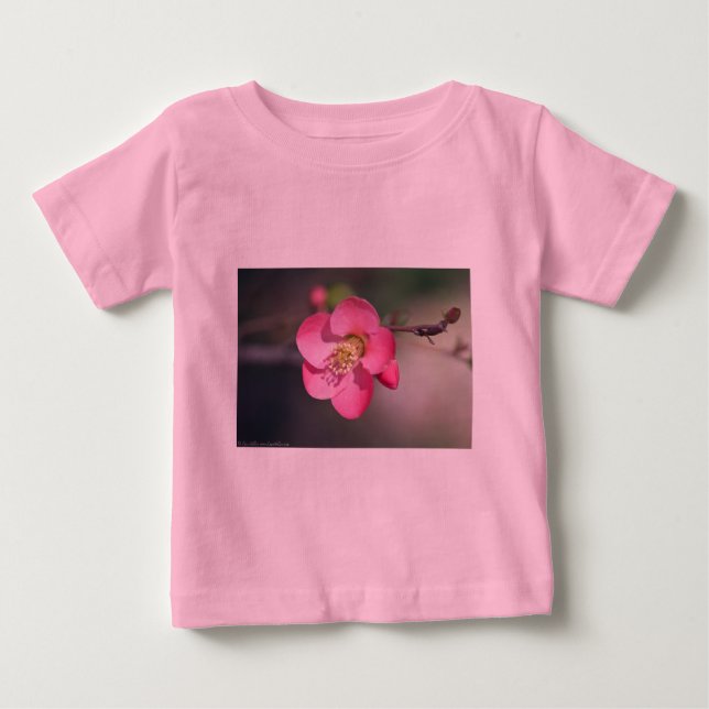 Camiseta De Bebé Quince de Flores Rosa Perfecto (Anverso)