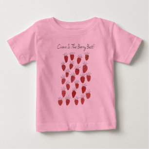 Camiseta De Bebé Quirky Strawberry Pattern Baby T-Shirt