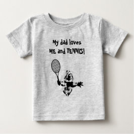 Camiseta De Bebé Quokka con Racquet de tenis y texto