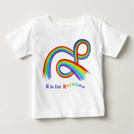 Camiseta De Bebé R es para arte arcoiris bebé y camiseta para niños