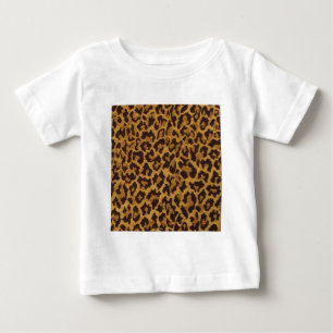 Camiseta De Bebé RAB Rockabilly Estampado Leopardo Marrón Dorado