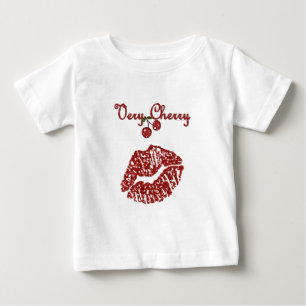 Camiseta De Bebé RAB Rockabilly Very Cherry Kiss