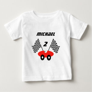 Camiseta De Bebé Race Car/ Personalizable