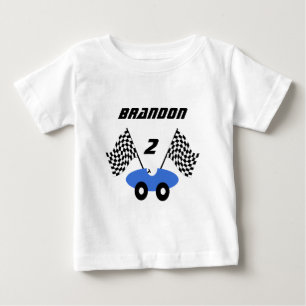 Camiseta De Bebé Race Car/ Personalizable