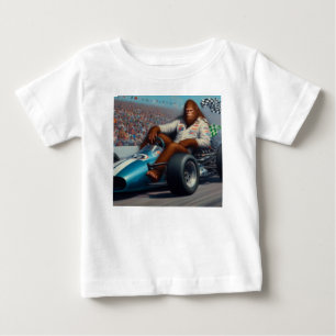Camiseta De Bebé Racecar Bigfoot