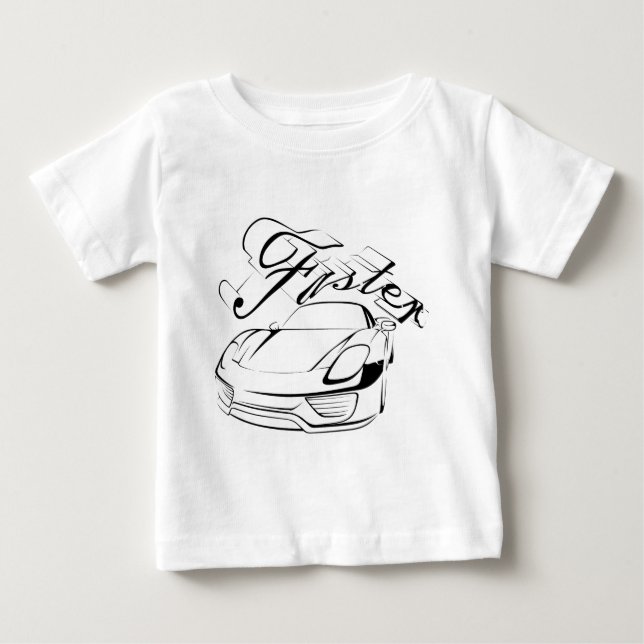 Camiseta De Bebé Racecar en tribus (Anverso)
