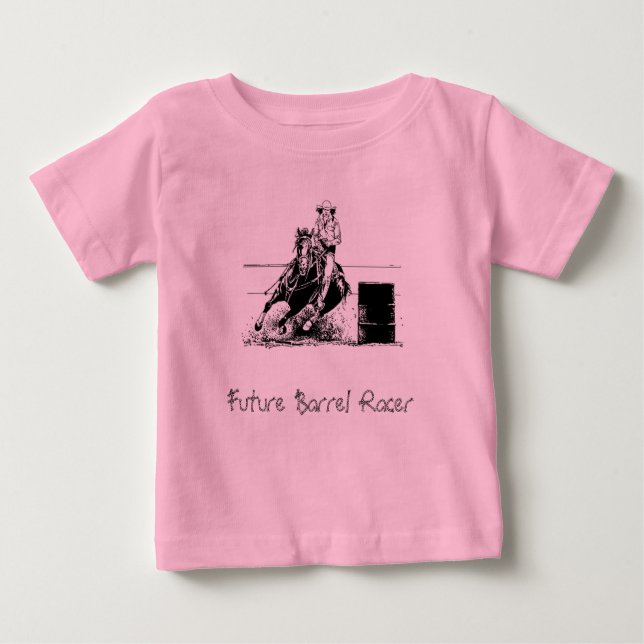 Camiseta De Bebé Racer de barril futuro (Anverso)