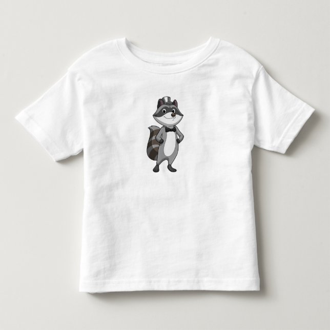 Camiseta De Bebé Racoon como Groom con el empate (Anverso)