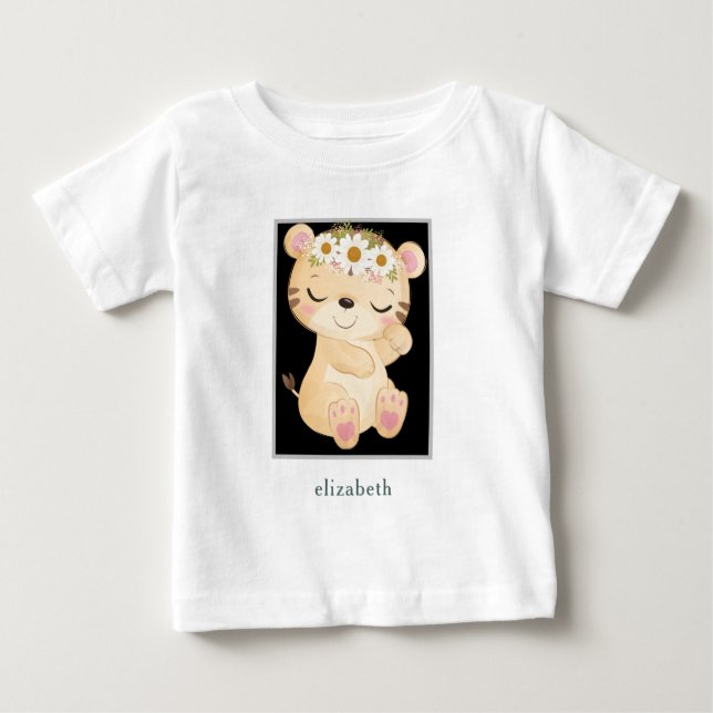Camiseta De Bebé Racoon de bebé Adorable Personalizado (Anverso)