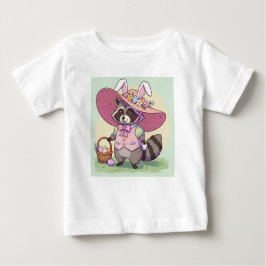 Camiseta De Bebé Racoon de Pascua
