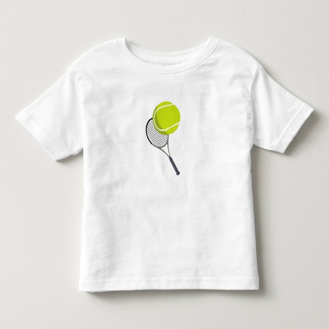 Camiseta De Bebé Racquet de bolas de tenis y raquetas (Anverso)