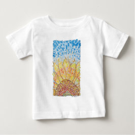 Camiseta De Bebé Radiant Bloom Sunflower