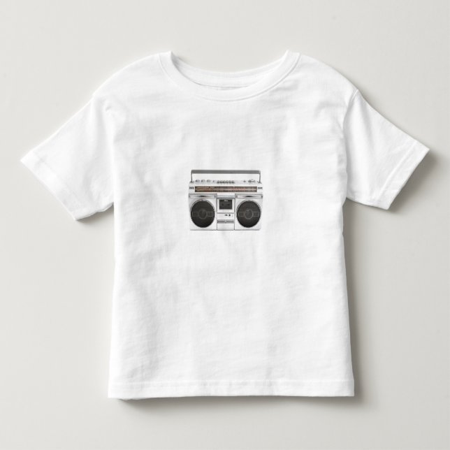 Camiseta De Bebé Radio de Boombox de la escuela vieja (Anverso)