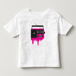 Camiseta De Bebé Radio rosa de fusión