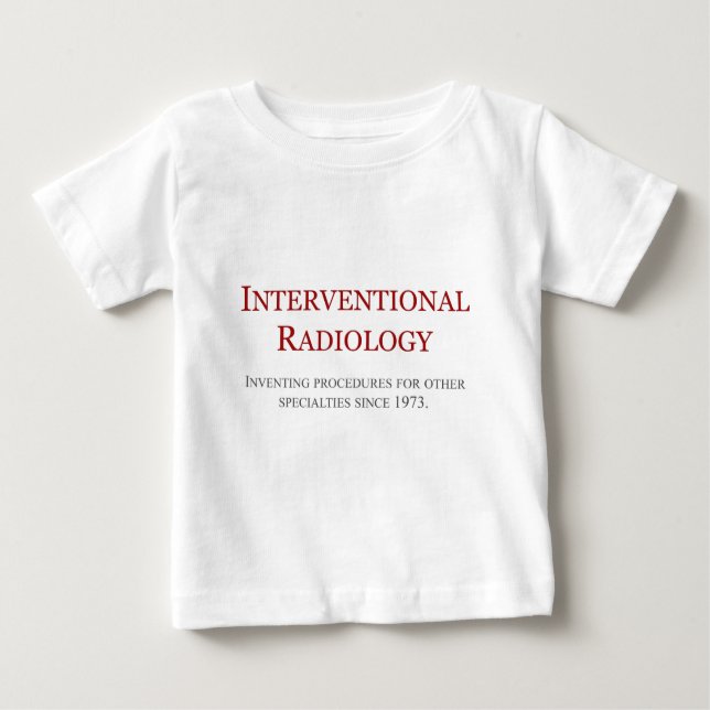 Camiseta De Bebé Radiología de Interventional (Anverso)