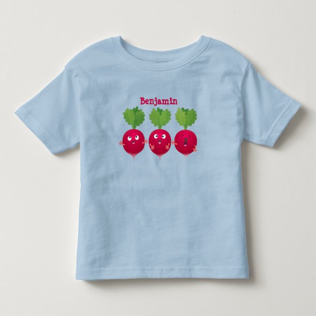 Camiseta De Bebé Radios cortos cantando verduras personalizados del (Anverso)