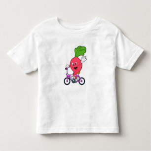Camiseta De Bebé Radish con bicicleta
