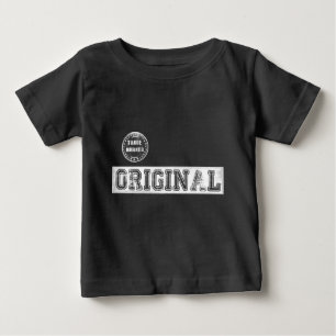 Camiseta De Bebé Raglán del béisbol del bebé con la impresión