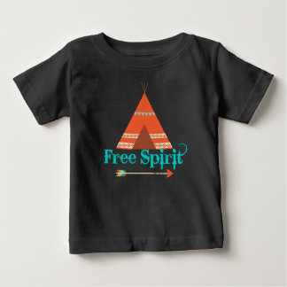 Camiseta De Bebé Raglan Tee Pee Free Spirit Tee