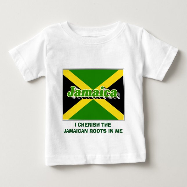 CAMISETA DE BEBÉ RAÍCES DE JAMAICAN (Anverso)